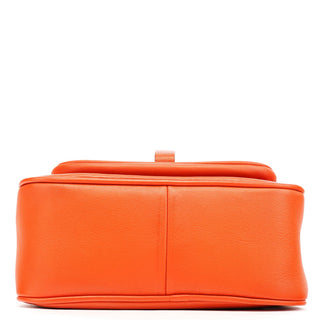 Miu Miu Orange Leather Belt Pocket Tote Bag