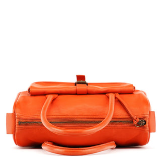 Miu Miu Orange Leather Belt Pocket Tote Bag