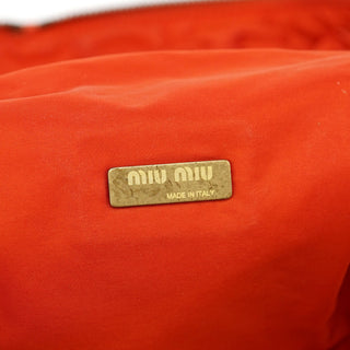 Miu Miu Orange Leather Handbag