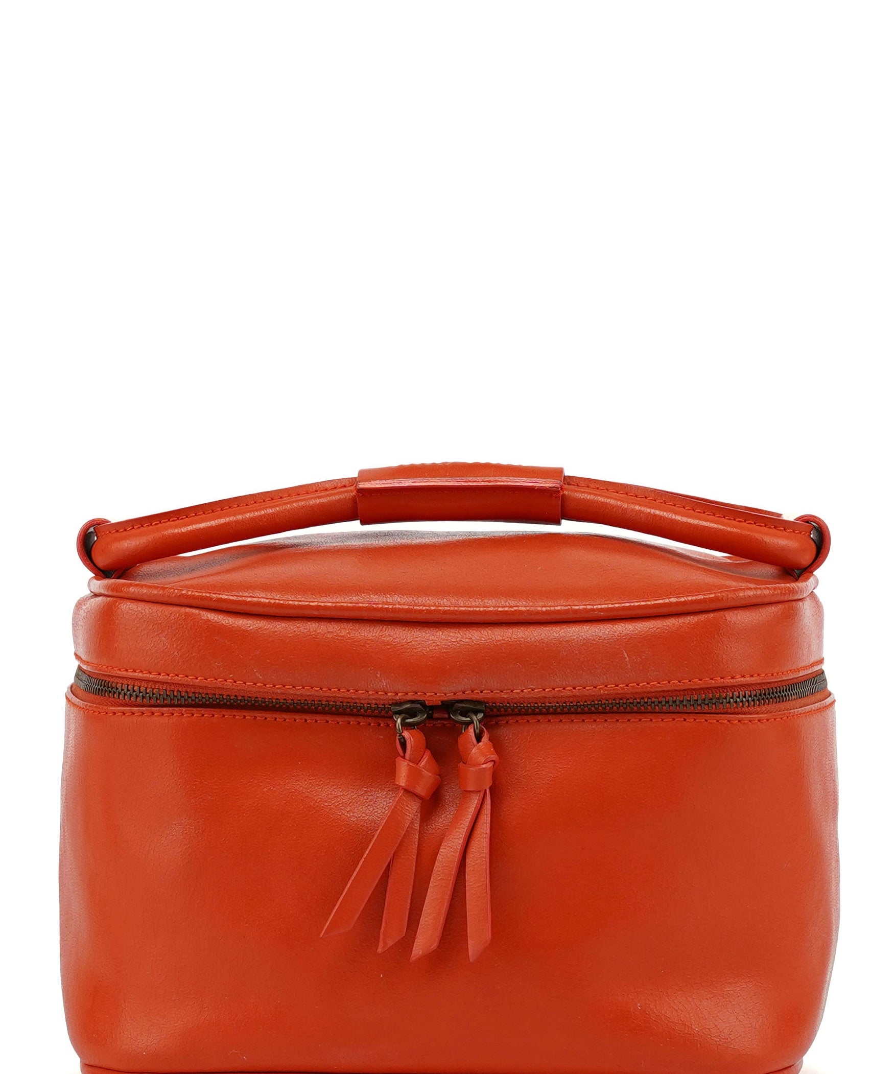Miu Miu Orange Leather Handbag