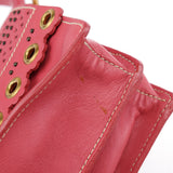Miu Miu Pink Calfskin Turnlock Shoulder Bag