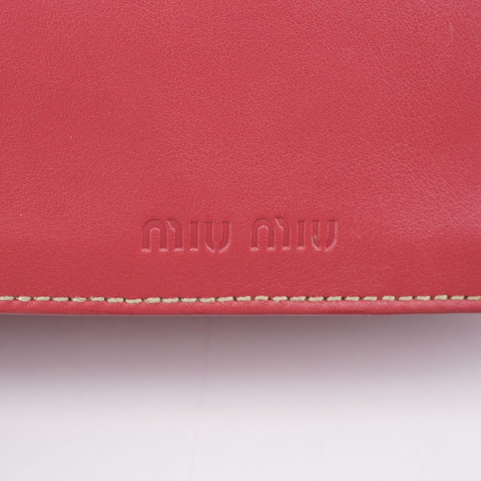 Miu Miu Pink Calfskin Turnlock Shoulder Bag