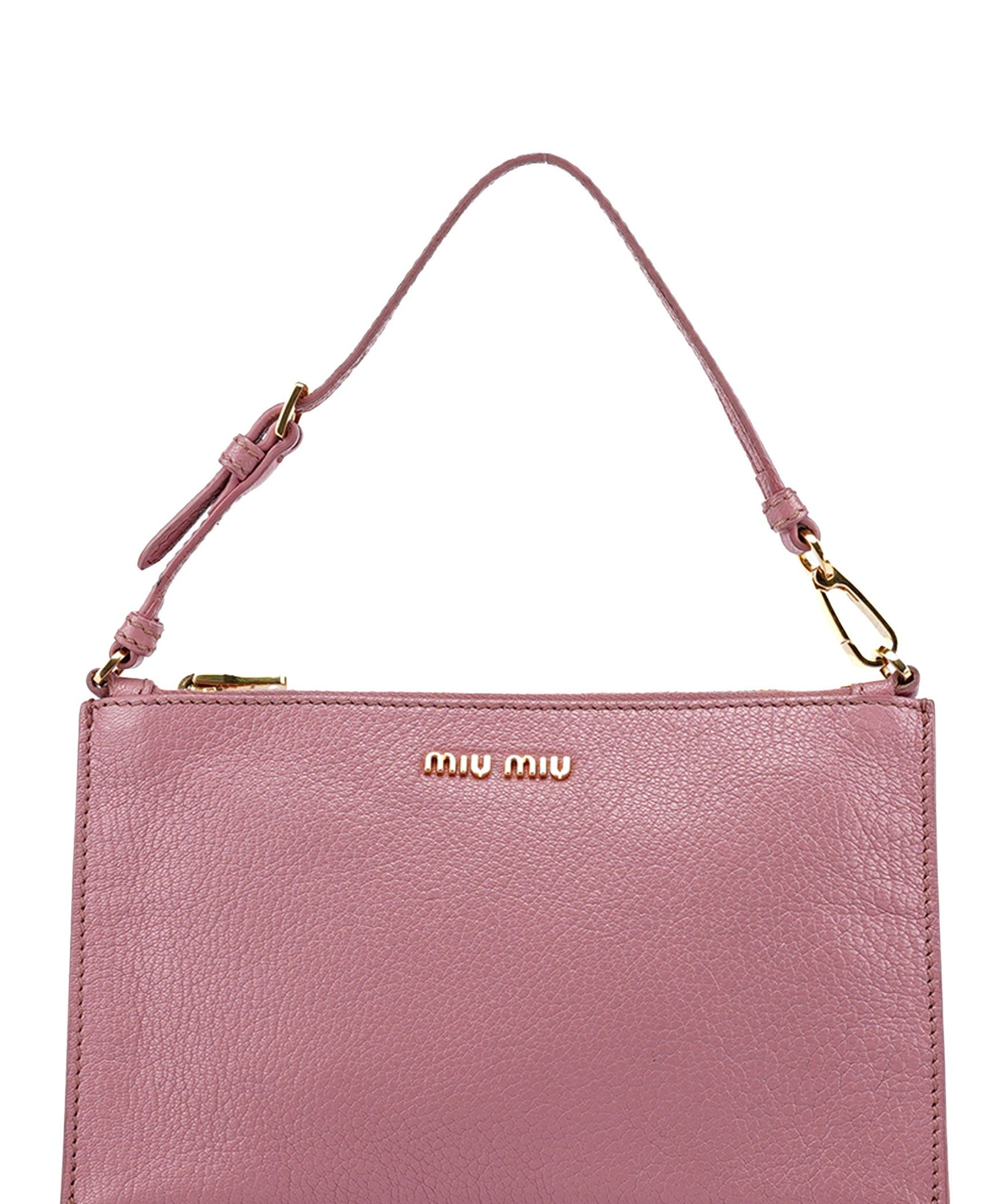 Miu Miu Pink Leather Shoulder Bag