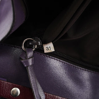 Miu Miu Purple Leather Flap Shoulder Bag