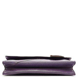 Miu Miu Purple Leather Flap Shoulder Bag