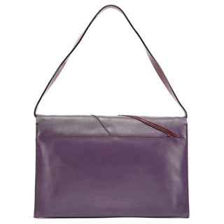 Miu Miu Purple Leather Flap Shoulder Bag