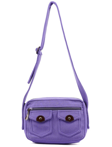 Miu Miu Purple Pocket Mesh Shoulder Bag