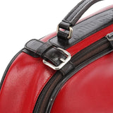 Miu Miu Red Black Leather Vanity Bag