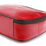 Miu Miu Red Black Leather Vanity Bag