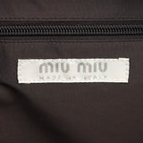 Miu Miu Red Black Leather Vanity Bag