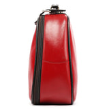 Miu Miu Red Black Leather Vanity Bag