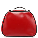 Miu Miu Red Black Leather Vanity Bag