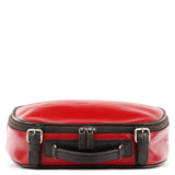 Miu Miu Red Black Leather Vanity Bag