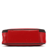 Miu Miu Red Black Leather Vanity Bag