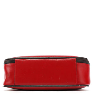Miu Miu Red Black Leather Vanity Bag