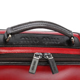Miu Miu Red Black Leather Vanity Bag