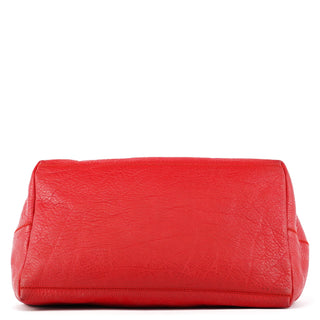 Miu Miu Red Calfskin Leather Buckle Tote Bag