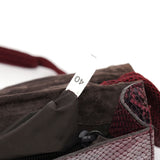 Miu Miu Red Faux Python Shoulder Bag