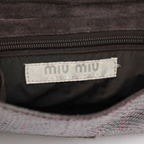 Miu Miu Red Faux Python Shoulder Bag