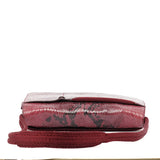Miu Miu Red Faux Python Shoulder Bag