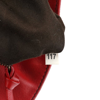 Miu Miu Red Leather Turnlock Shoulder Bag