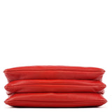 Miu Miu Red Leather Turnlock Shoulder Bag