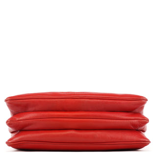 Miu Miu Red Leather Turnlock Shoulder Bag