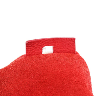 Miu Miu Red Pebbled Leather Rope Shoulder Bag