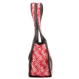 Miu Miu RR0599 Chevron Twin Red Wool Shoulder Bag