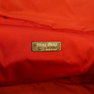 Miu Miu Salmon Orange Leather Handbag