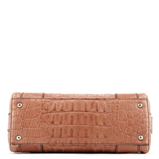 Miu Miu Soft Pink Croc Embossed Leather Bag