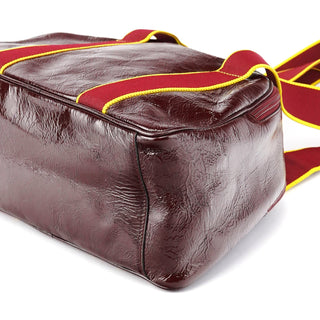 Miu Miu Spring 2000 Burgundy Patent Leather Bowling Bag