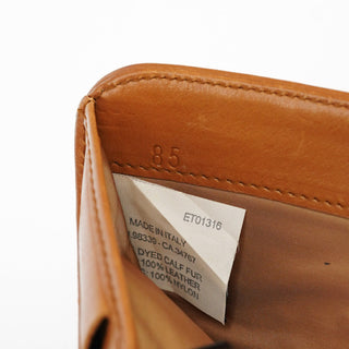 Miu Miu Tan Calfhair Leopard Bow Wallet