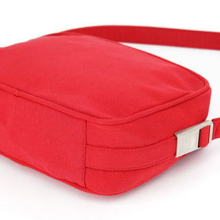 Miu Miu Vintage Red Nylon Shoulder Bag