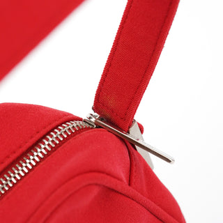 Miu Miu Vintage Red Nylon Shoulder Bag