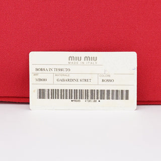 Miu Miu Vintage Red Nylon Shoulder Bag