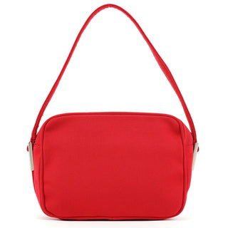 Miu Miu Vintage Red Nylon Shoulder Bag