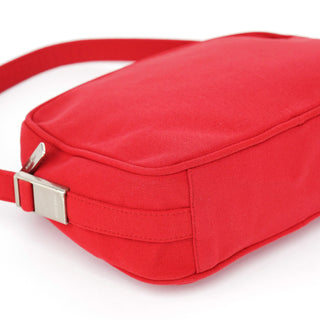 Miu Miu Vintage Red Nylon Shoulder Bag