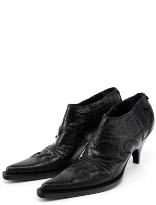 Miu Miu Western Cowboy Heeled Ankle Boots