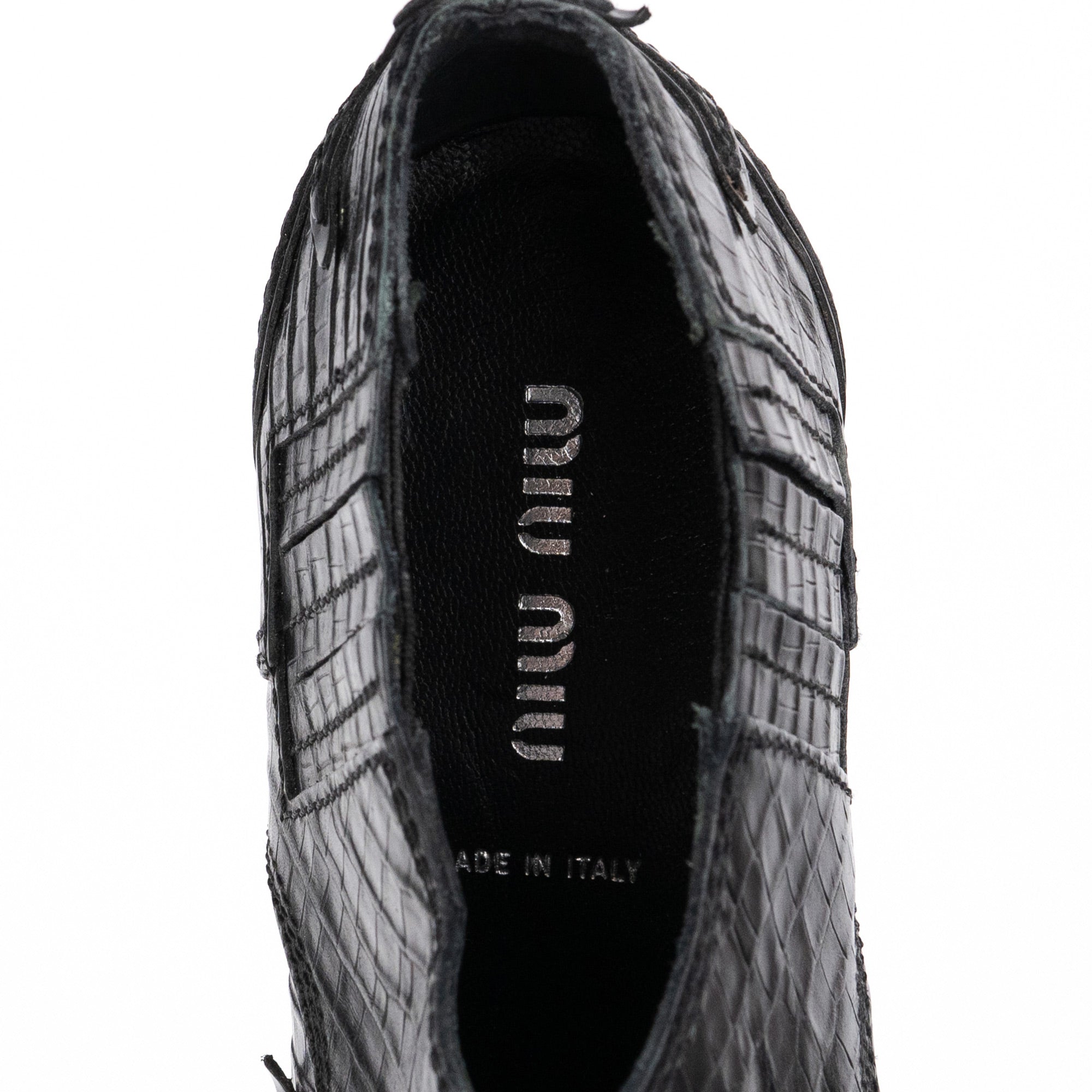 Miu Miu Western Cowboy Heeled Ankle Boots