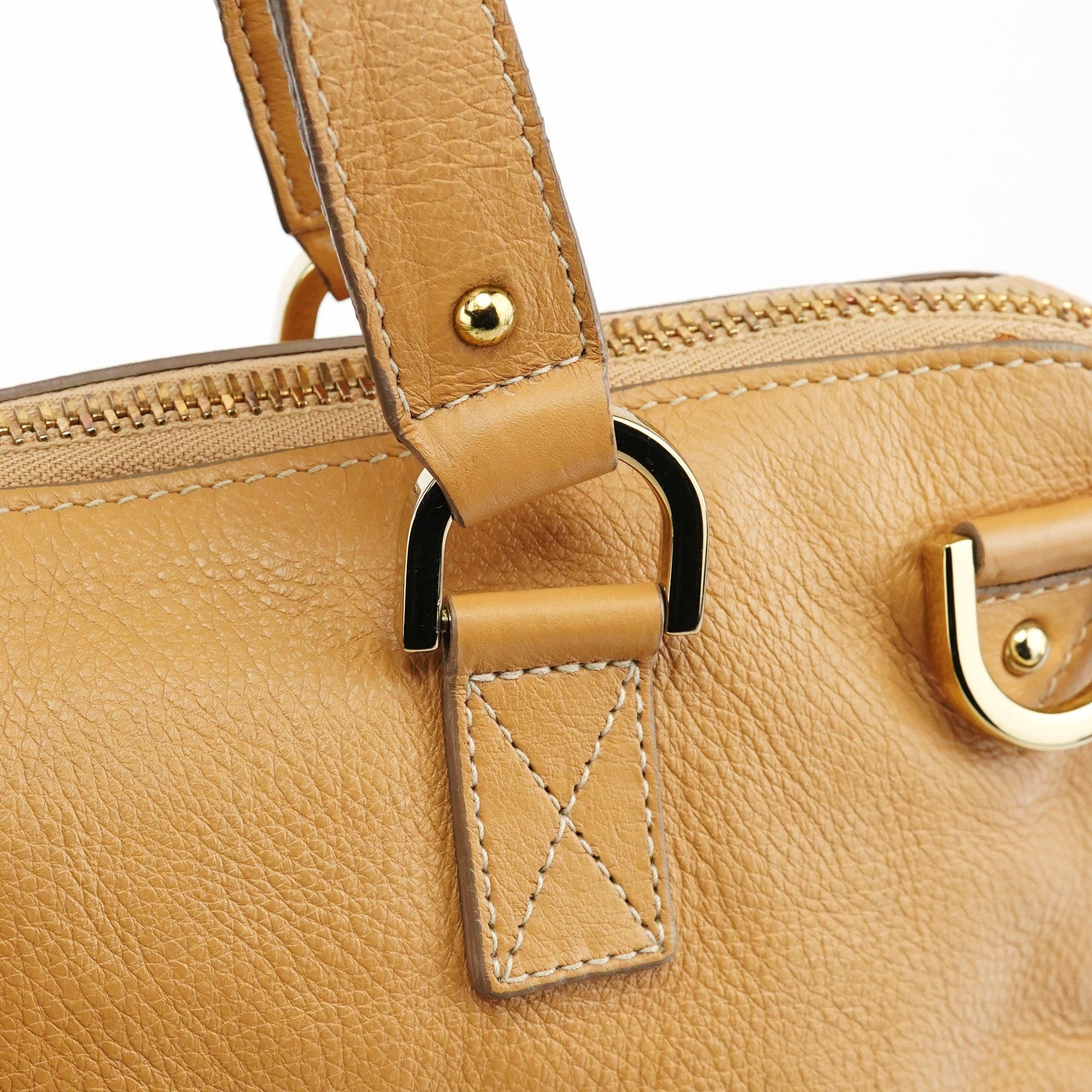 Mulberry Sac deux portés en cuir beige