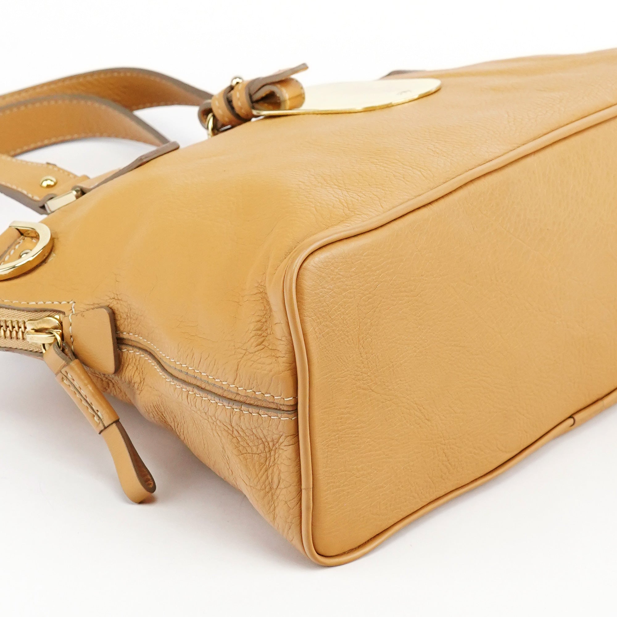 Mulberry Sac deux portés en cuir beige