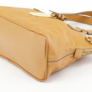 Mulberry Beige Leather 2-Way Bag