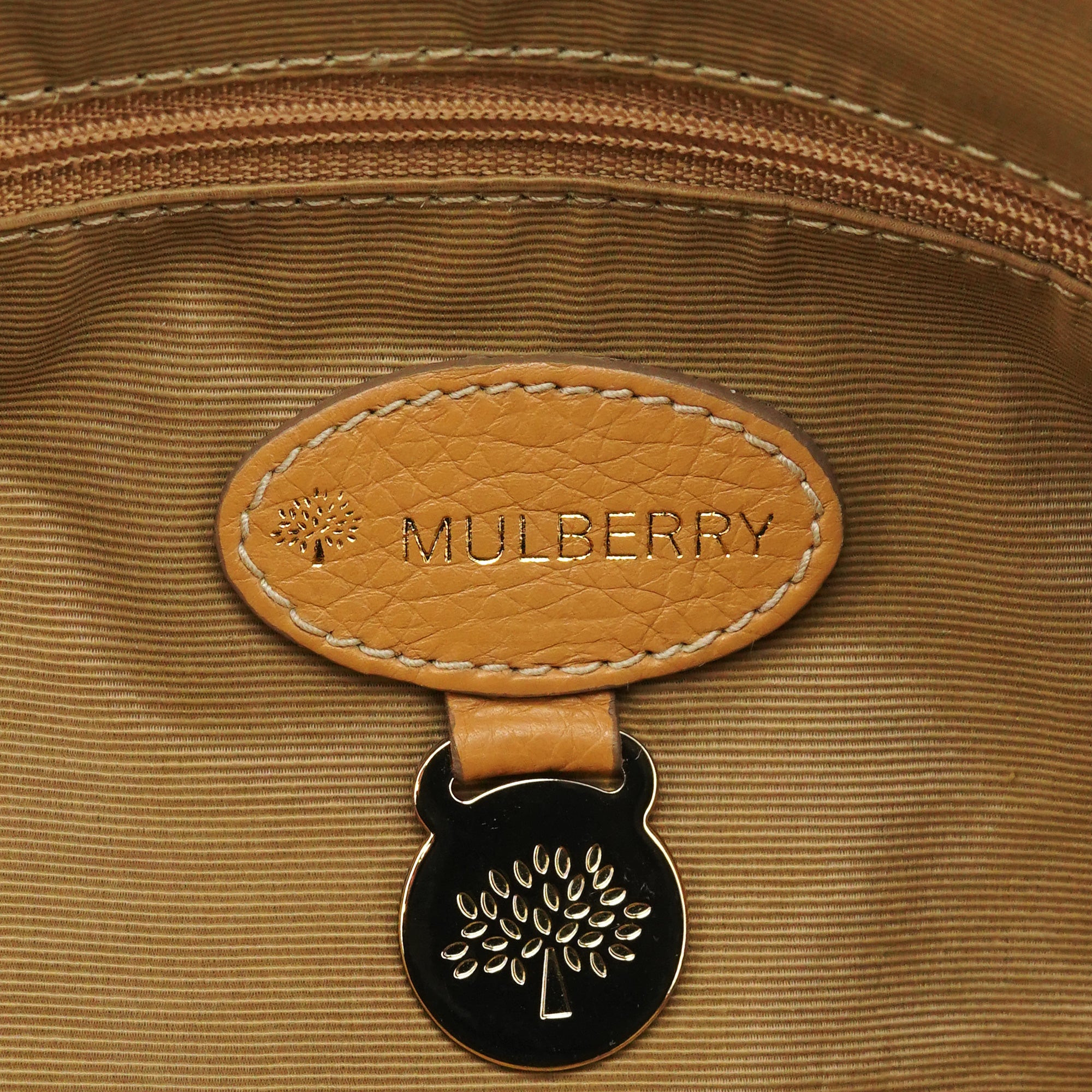 Mulberry Sac deux portés en cuir beige