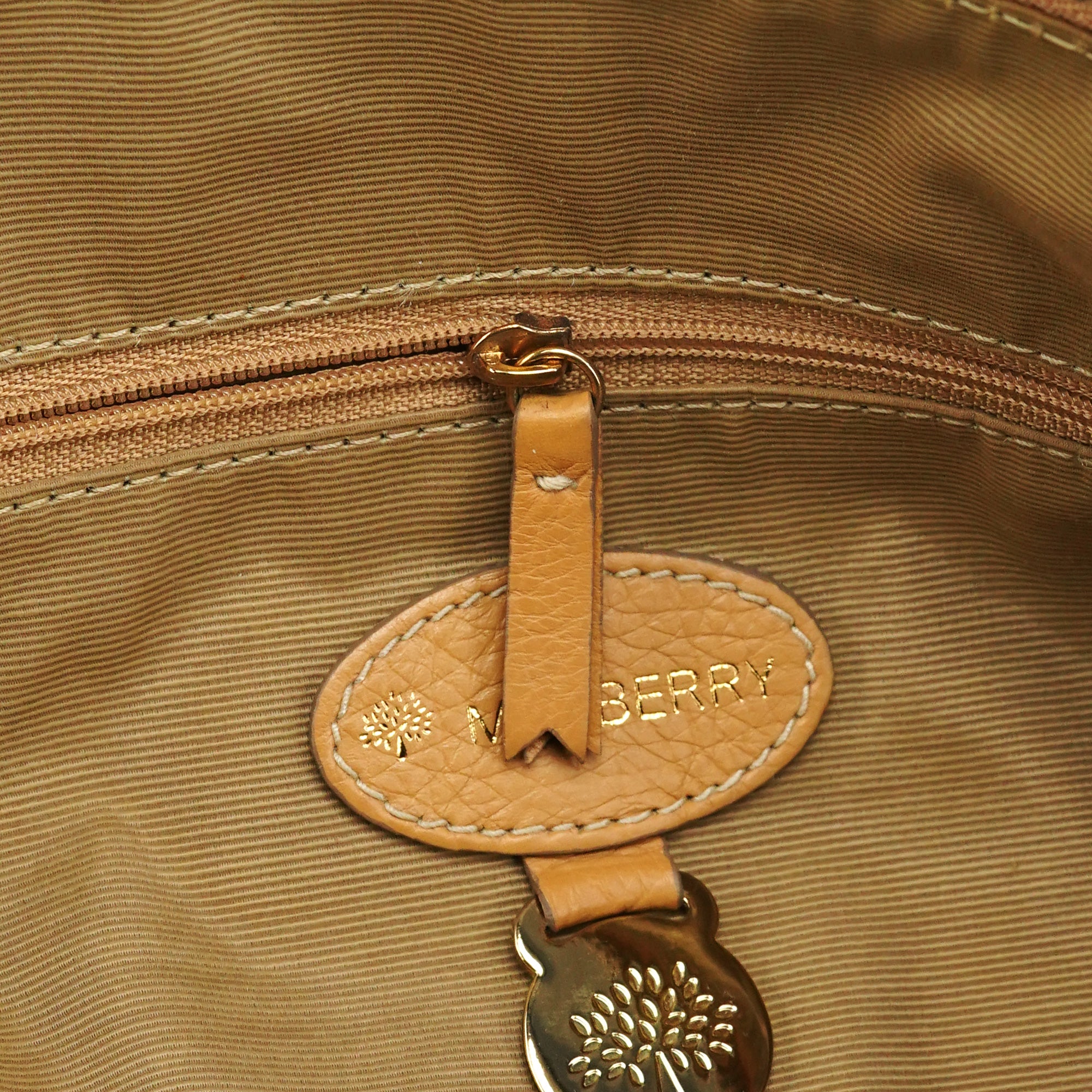 Mulberry Sac deux portés en cuir beige