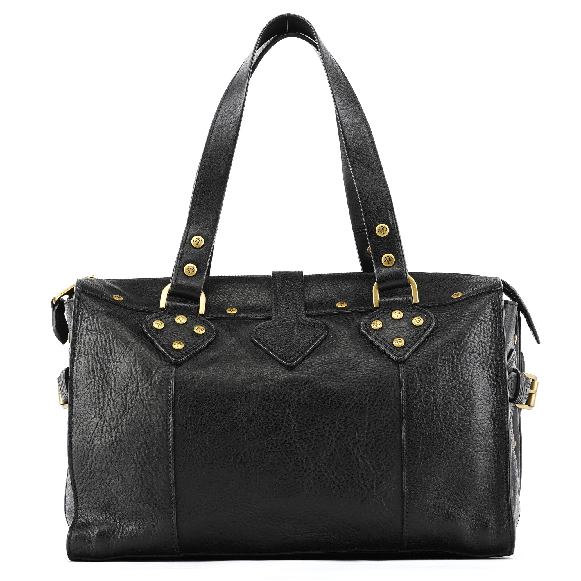 Mulberry Sac Bayswater clouté en cuir noir