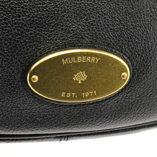 Mulberry Black Leather Hobo Bag