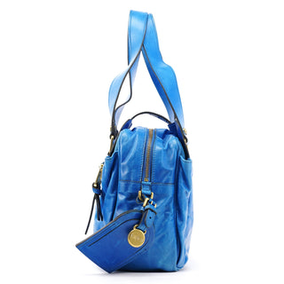 Mulberry Cobalt Blue Vintage Leather Mabel Tote Bag