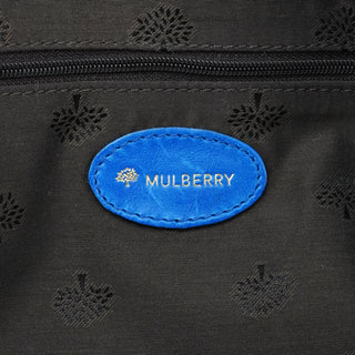 Mulberry Cobalt Blue Vintage Leather Mabel Tote Bag
