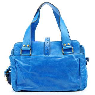 Mulberry Cobalt Blue Vintage Leather Mabel Tote Bag